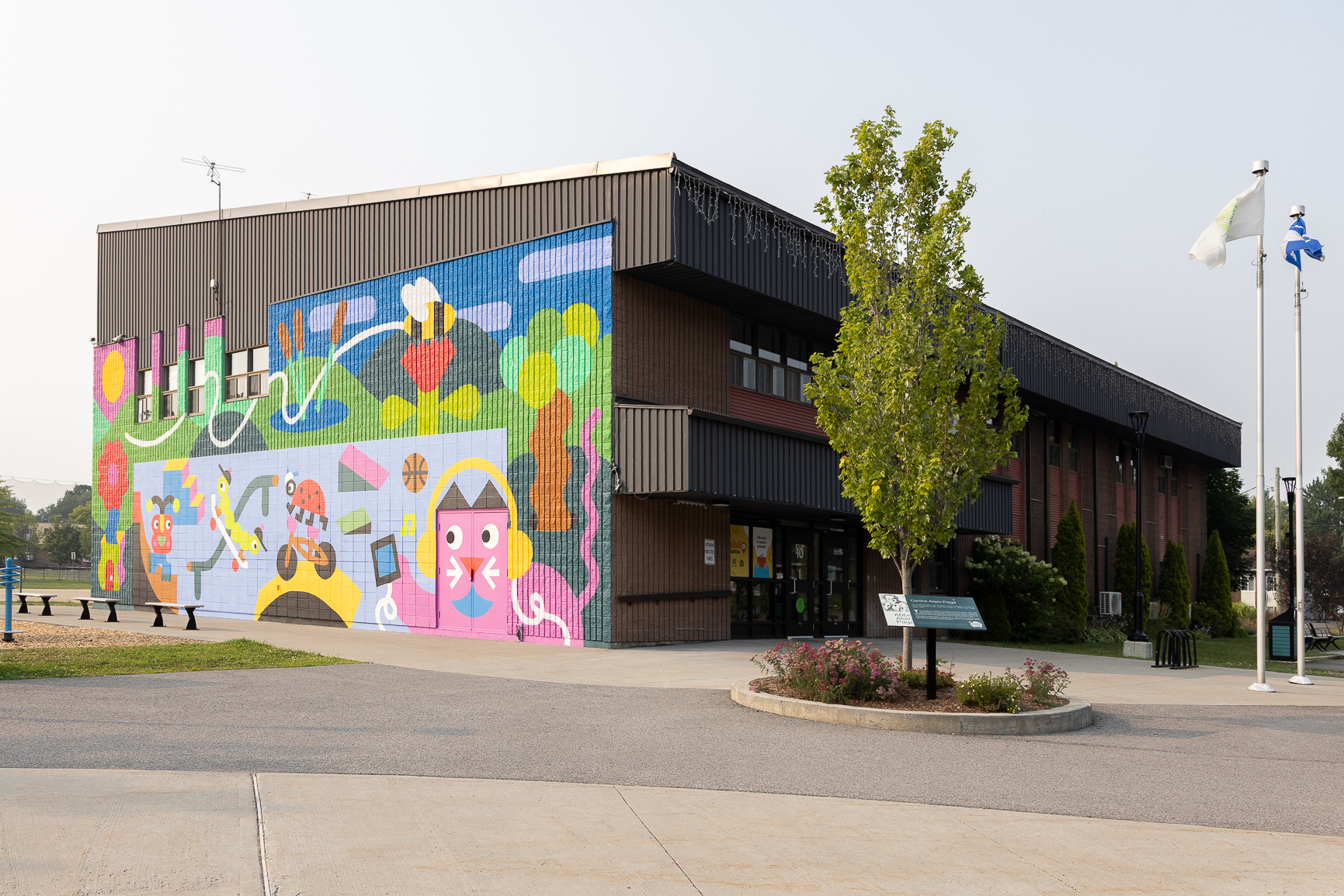 Une murale prend vie au centre communautaire Alain-Pagé